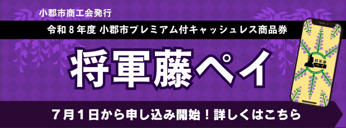 将軍藤ペイ申込開始