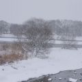 雪の宝満川