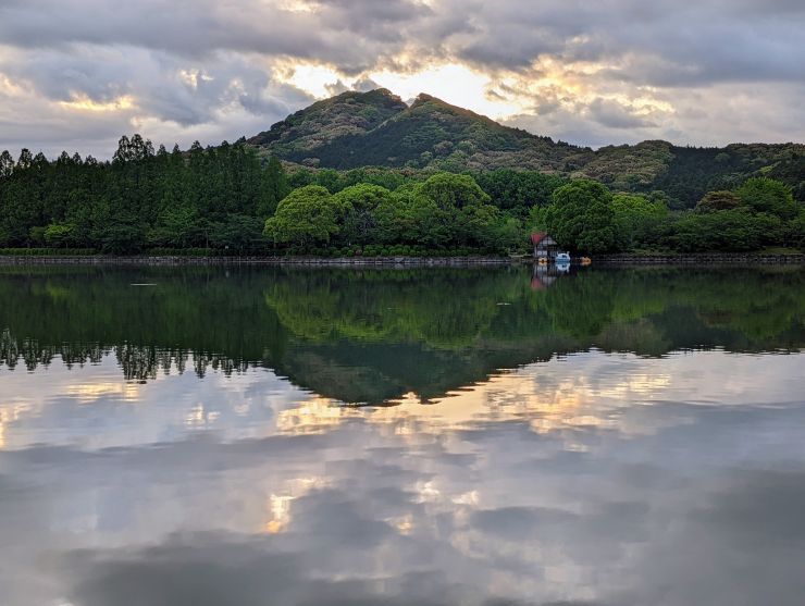 水鏡（5月7日5時40分撮影）