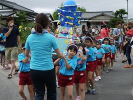 子ども神輿「ロケット」グループ