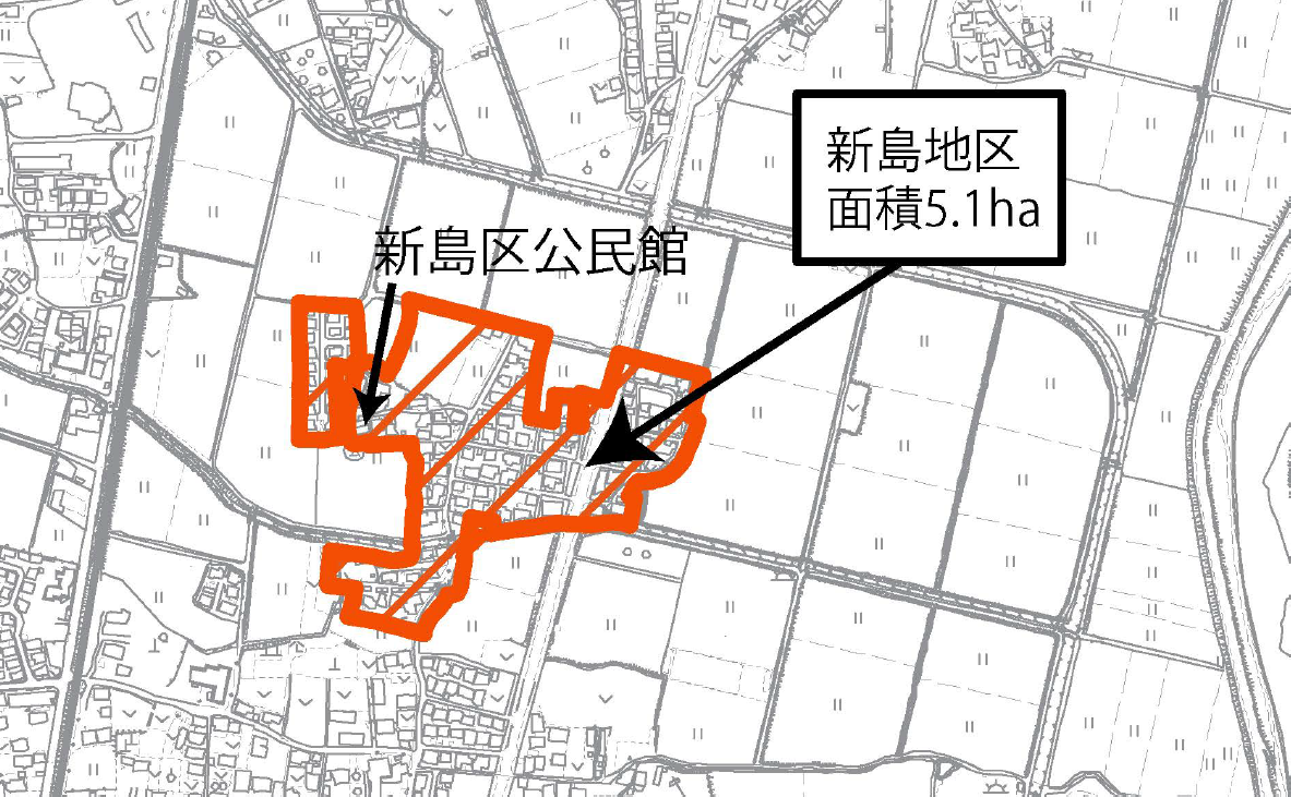 新島地区都市計画法第34条第11号区域指定図